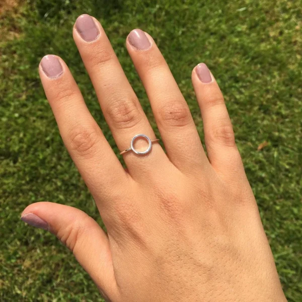 Sterling Silver Halo Ring
