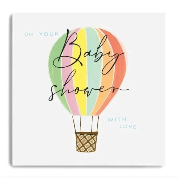 Baby Shower Hot Air Balloon Card