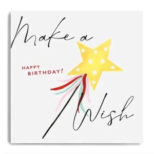 Happy Birthday Make A Wish Card