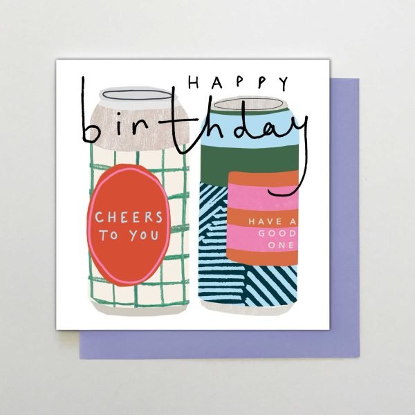 Happy Birthday Cans of Beer Card
