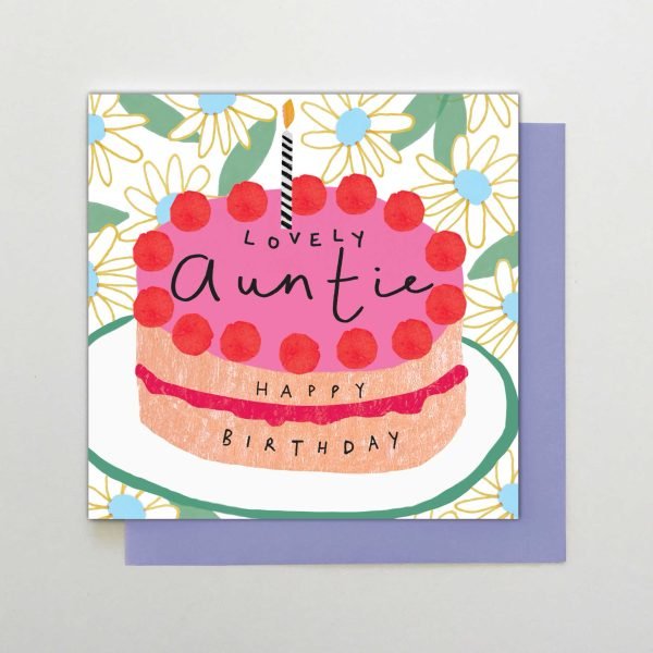 Lovely Auntie Happy Birthday Card