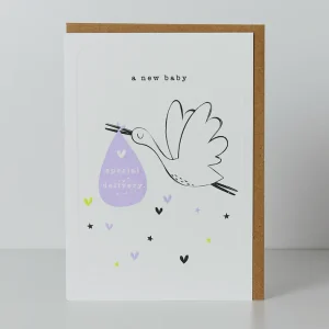 Stork Special Delivery New Baby Card