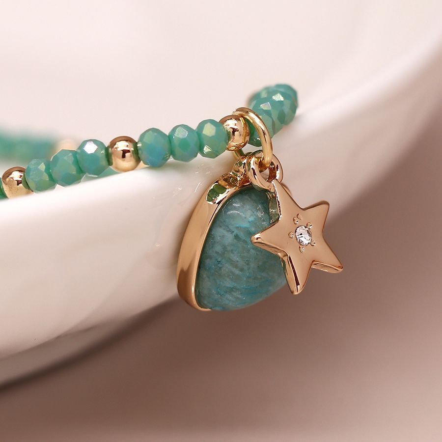Green Crystal Star Bracelet - Image 3