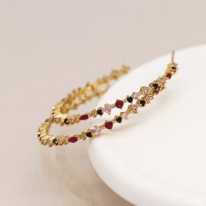 Crystal Hoop Earrings