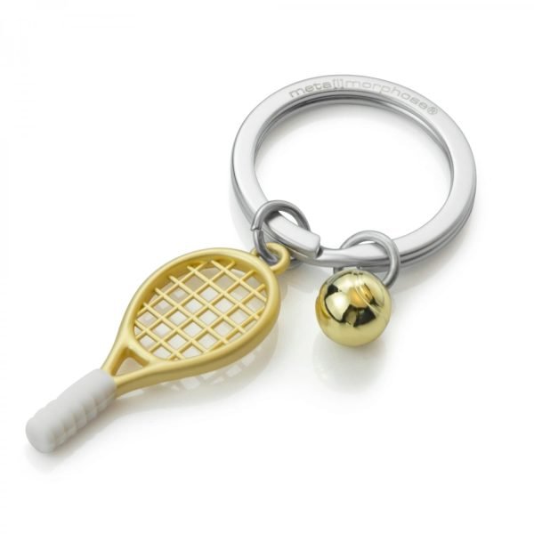 Tennis Racket and Ball Key Ring