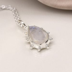 Alternative view of Sterling Silver Moonstone Necklace