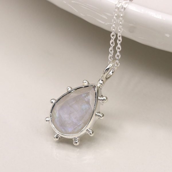 Sterling Silver Moonstone Necklace