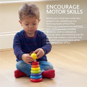 Alternative view of Lion Stacking Rings