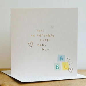 Adorable New Baby Boy Card
