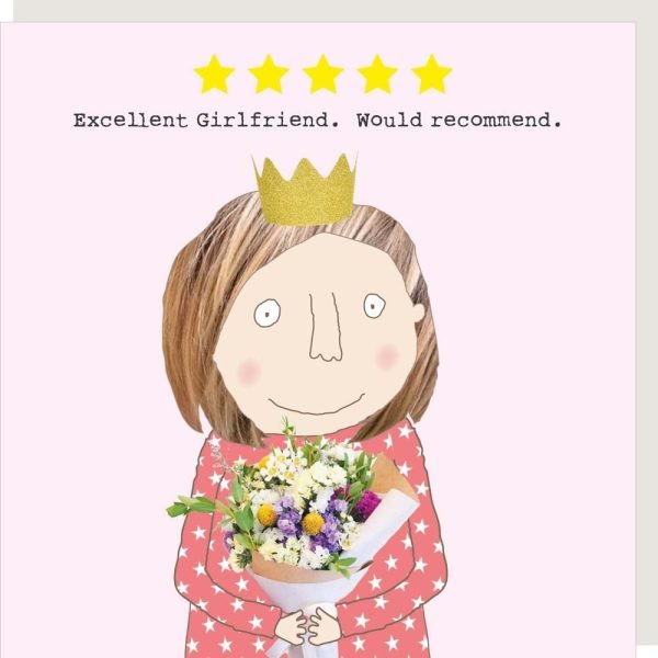 Five Star Girlfriend Birthday Card