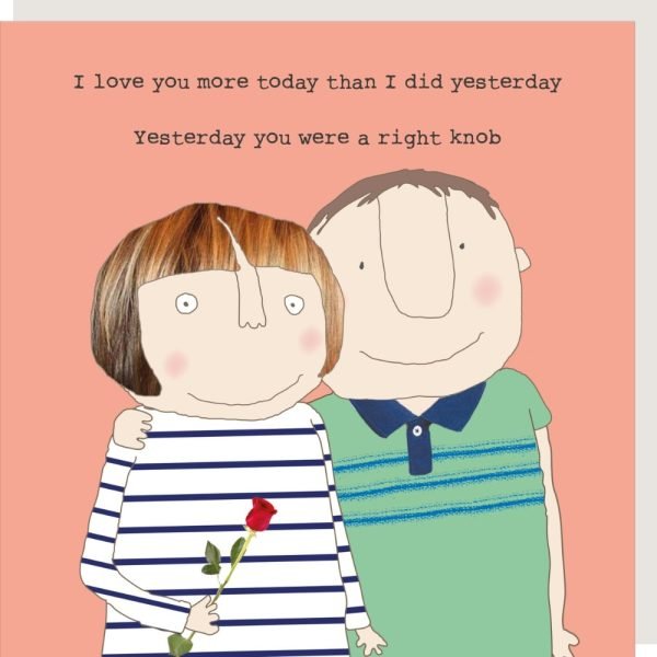 Love You More Anniversary Card