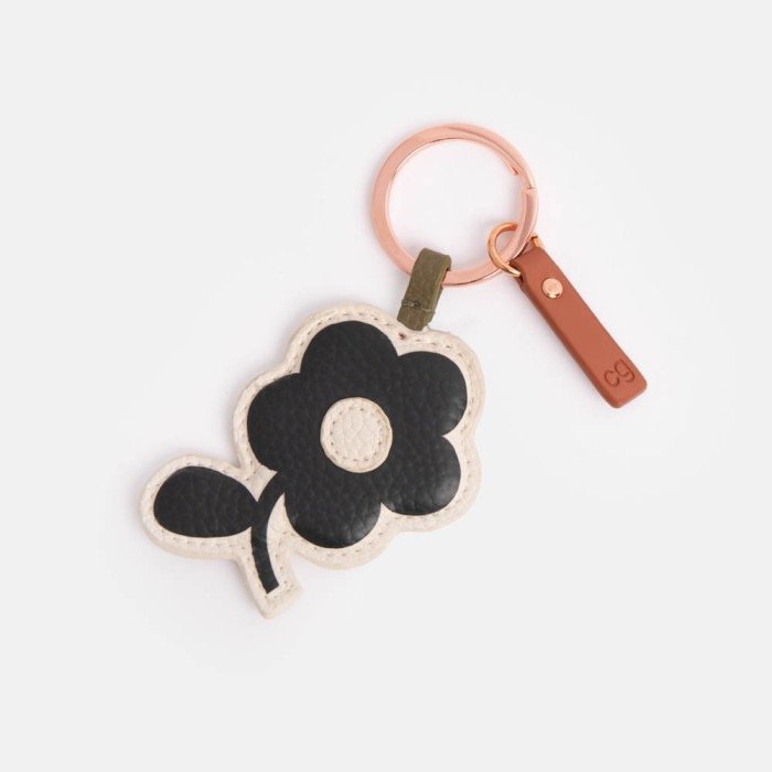 Mono Flower Novelty Keyring
