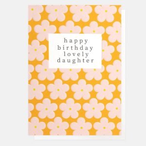 Happy Birthday Lovely Daughter Flower Card