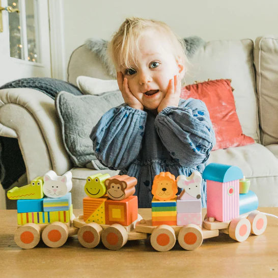 Wooden Animal Puzzle Train - Image 2
