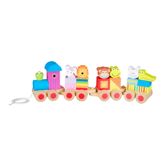 Wooden Animal Puzzle Train