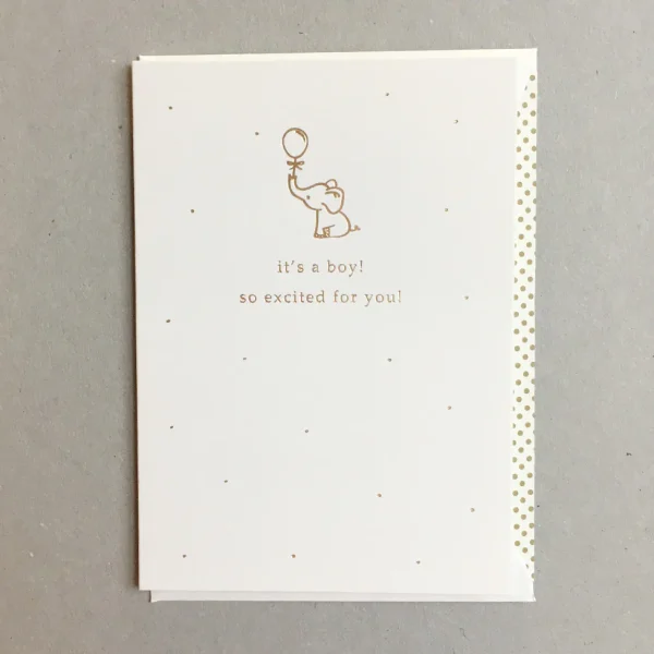 It's A Boy New Baby Card
