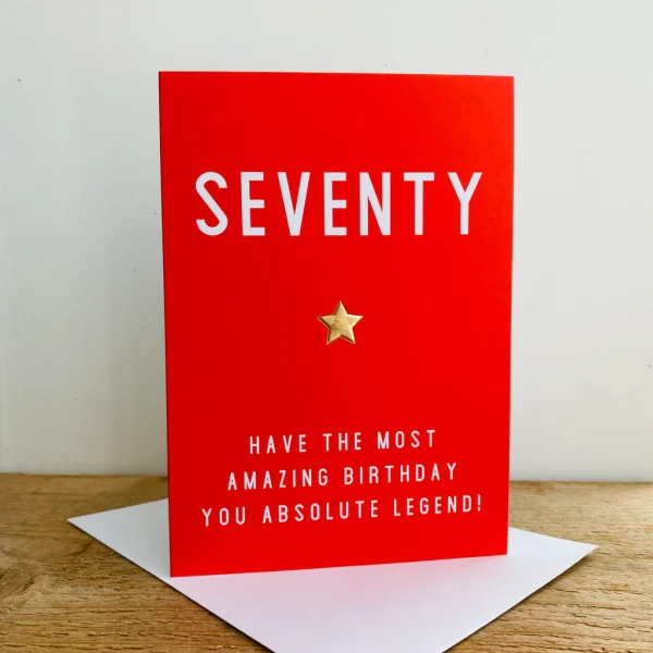 Absolute Legend 70th Birthday Card
