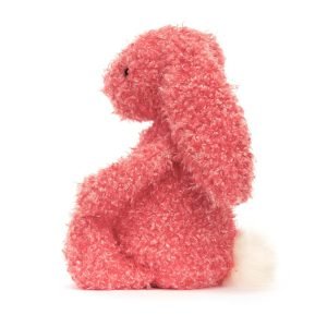 A holly berry red fluffy soft bunny from Jellycat