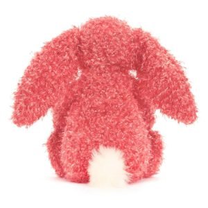 A holly berry red fluffy soft bunny from Jellycat
