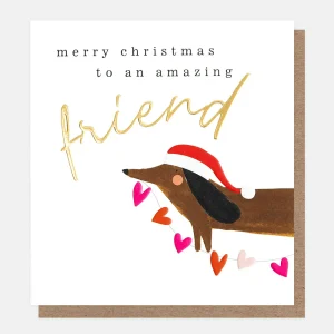 Dachshund Friend Christmas Card