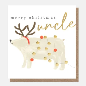 Polar Bear Uncle Christmas Card