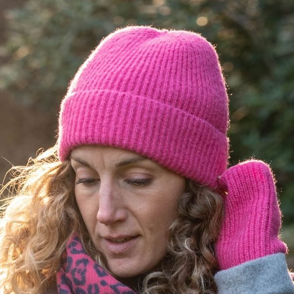 Ribbed Knit Beanie Hat