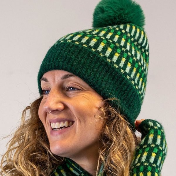 Firework Stripes Pompom Hat