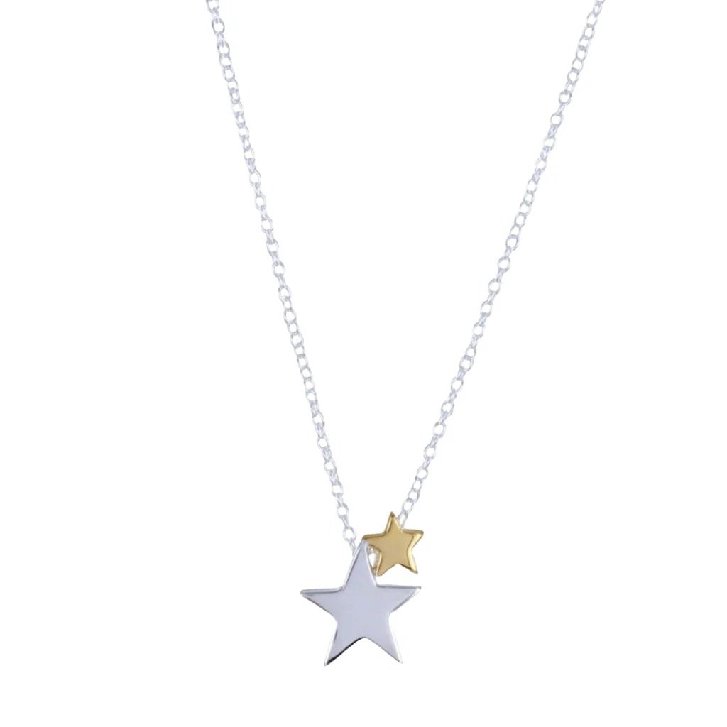 Seeing Stars Silver and Gold Plated Necklace - Image 2
