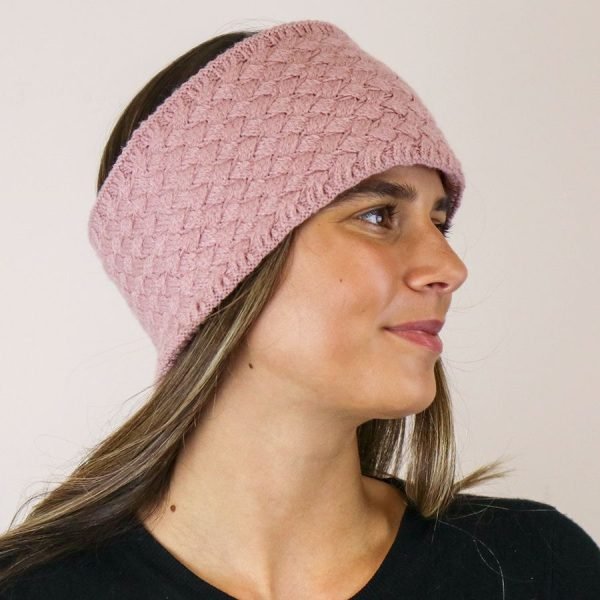 Dusky Pink Weave Headband