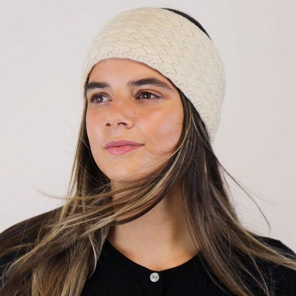 Cream Weave Headband