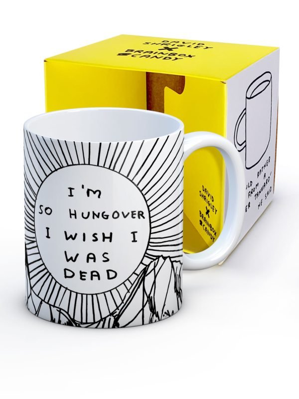 David Shrigley Funny Boxed Mug - So Hungover