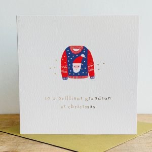 Brilliant Grandson Christmas Card