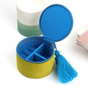 Alternative view of Mustard Velvet Hedgehog Trinket Box