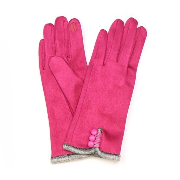 Faux Suede Formal Gloves