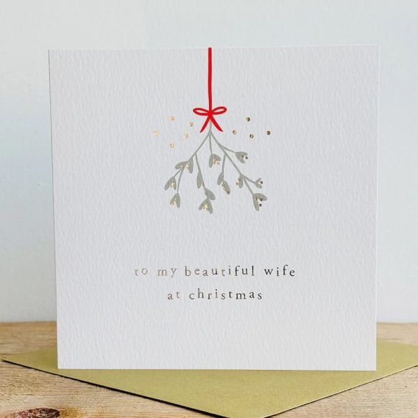 Beautiful Wife Christmas Card