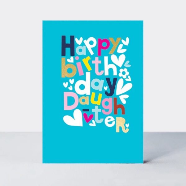Brightly Coloured Daughter Birthday Card