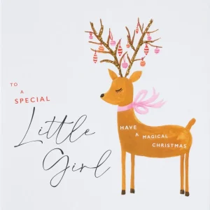 Special Little Girl Christmas Card