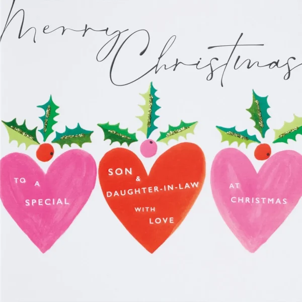 Special Son and Daughter-in-Law Christmas Card