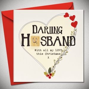 Darling Husband Christmas Card