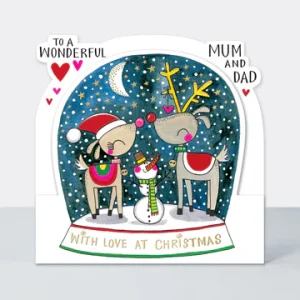 Wonderful Mum and Dad Christmas Card