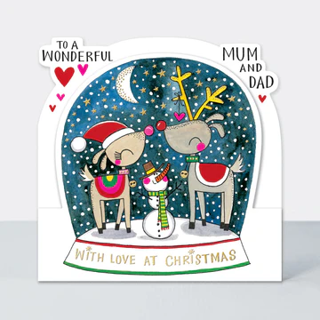 Wonderful Mum and Dad Christmas Card