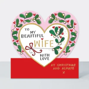 Beautiful Wife Christmas Card