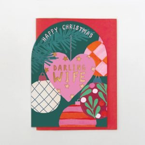 Darling Wife Christmas Card