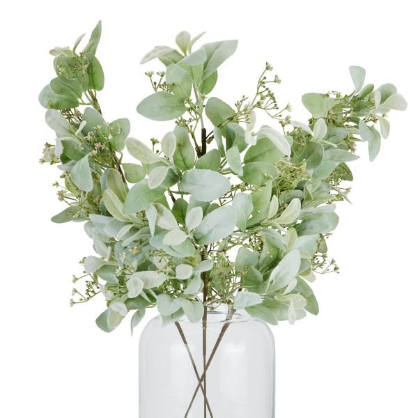 Lambs Ear and Wax Flower Large Winter Sprig