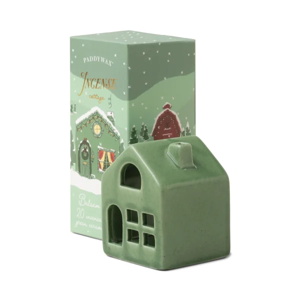 Green Cottage Ceramic Incense Holder