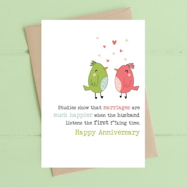 Husband Listen Anniversary Card