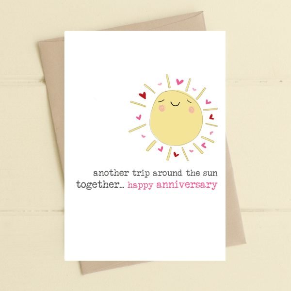 Another Trip Around The Sun Anniversary Card
