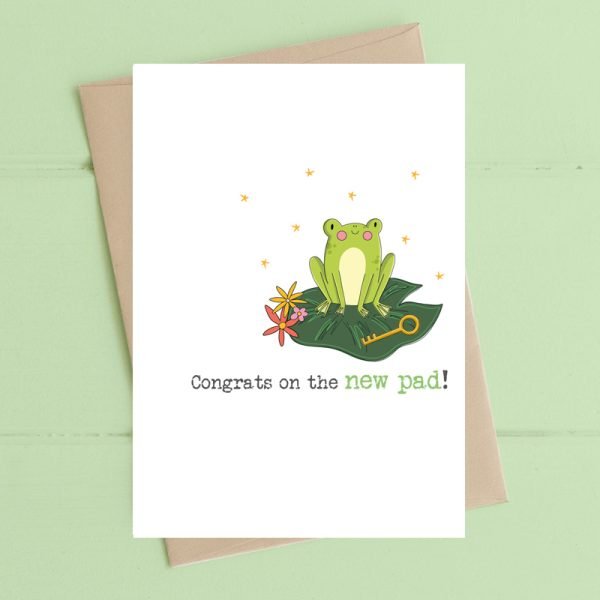 Lily Pad New Home Card