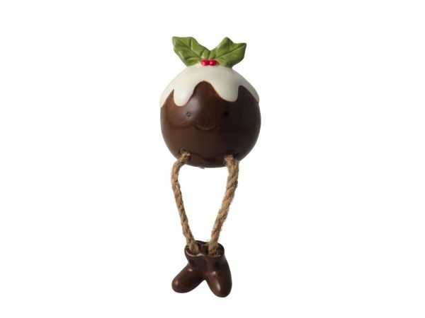 Christmas Pudding Sitting Christmas Decoration