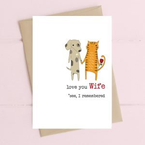 I Remembered Wife Anniversary Card
